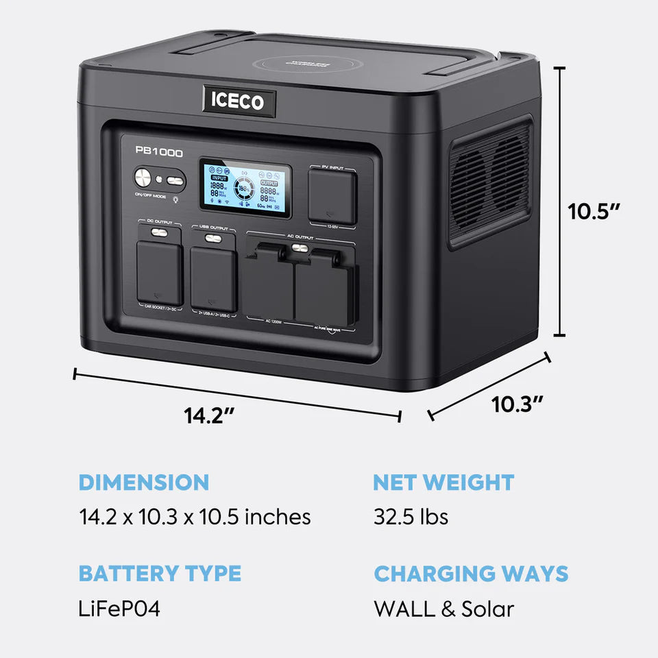 ICECO Portable Power Station |PB1000