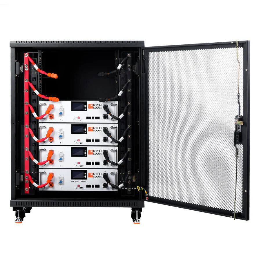 RichSolar ALPHA 5 | 48V 100Ah LiFePO4 Battery | Premium Server Rack Lithium Battery for Residential, Commercial, Off-Grid Use | 7,000 Lifetime Cycles | RS-B4811