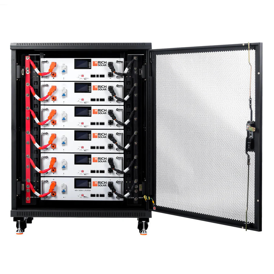 RichSolar ALPHA 5 | 48V 100Ah LiFePO4 Battery | Premium Server Rack Lithium Battery for Residential, Commercial, Off-Grid Use | 7,000 Lifetime Cycles | RS-B4811