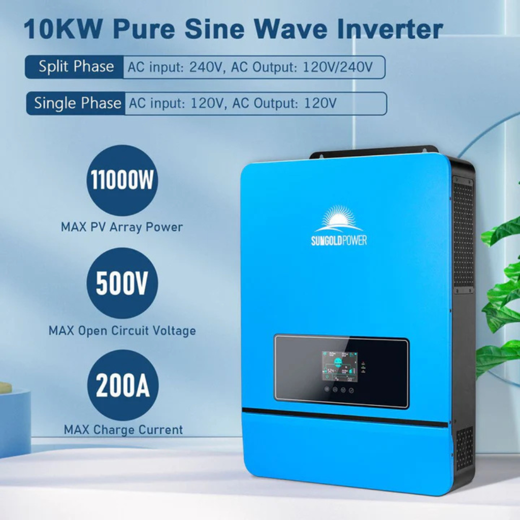 SunGoldPower Off-Grid Solar Kit 20kW 48VDC 120V/240V With 30.72kWh LiFePO4 Battery & 32 x 440W Solar Panels SGR-20K30E