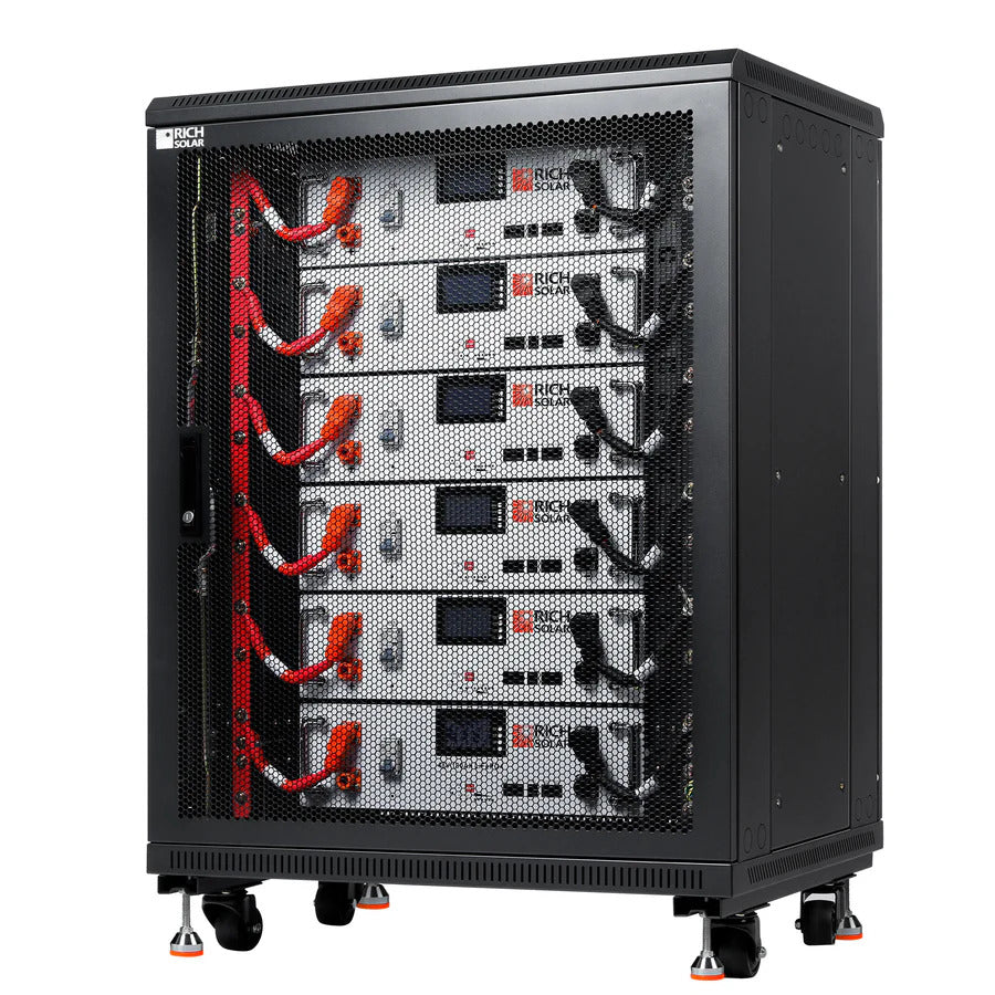 RichSolar ALPHA 5 | 48V 100Ah LiFePO4 Battery | Premium Server Rack Lithium Battery for Residential, Commercial, Off-Grid Use | 7,000 Lifetime Cycles | RS-B4811